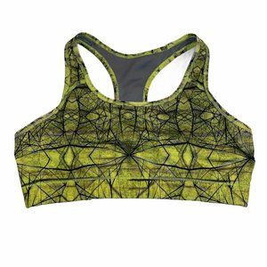 Nike Sports Bra Neon Black, Women’s Size Large